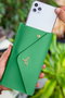 Zoozie Bags Cartera Verde para Mujer Elegante de Piel PU de Lujo con Cremallera y Compartimentos Amplios