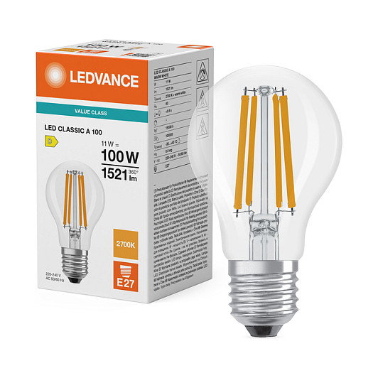 OSRAM LED Classic A 100 Filament E27 Blanco Cálido OSRAM LED Classic A 100 Filament E27 Blanco Cálido