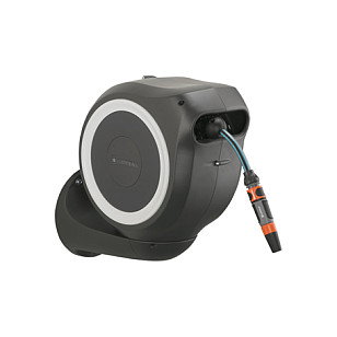 GARDENA Wand-Schlauchbox RollUp S 15 m Carrete de Manguera de Pared Automático Resistente a la Intemperie con Manguera Incluida y Soporte