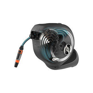 GARDENA Wand-Schlauchbox RollUp S 15 m Carrete de Manguera de Pared Automático Resistente a la Intemperie con Manguera Incluida y Soporte