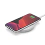 Belkin WIA001BTWH Cargador Inalámbrico para Coche con Carga Rápida 10W, Base de Carga Qi, Cable Micro-USB de 1.2m, Color Blanco