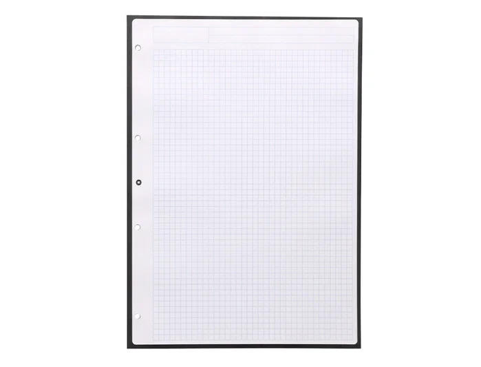 Antartik Recambio DIN A4 80 hojas Cuadro 5 mm 4 taladros Negro Antartik Recambio DIN A4 80 hojas Cuadro 5 mm 4 taladros Negro