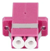 Lanberg FA-LCUP-MD41-0001-VT Adaptador de Fibra Óptica LC Multimodo Púrpura, Blanco