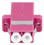 Lanberg FA-LCUP-MD41-0001-VT Adaptador de Fibra Óptica LC Multimodo Púrpura, Blanco