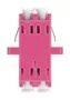 Lanberg FA-LCUP-MD41-0001-VT Adaptador de Fibra Óptica LC Multimodo Púrpura, Blanco