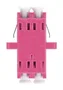 LANBERG Adaptador de Fibra Óptica OM4 LC/UPC Duplex 50/125µm Violeta