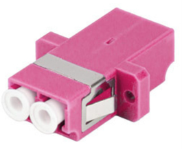 LANBERG FA-LC-41-0001-VT Adaptador de Fibra Óptica LC, Unidad 1 Pieza, Color Púrpura y Blanco
