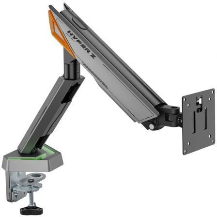 Aisens Soporte de Mesa Gaming DT49TSRRGB-347 para Monitor Giratorio Inclinable hasta 16kg con Iluminación RGB