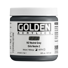 Golden Heavy Body Colores Acrílicos Gris Neutrales 237 ml