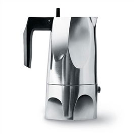 Alessi MT18/3 Cafetera Ossidiana 3 Tazas Aluminio Fundido