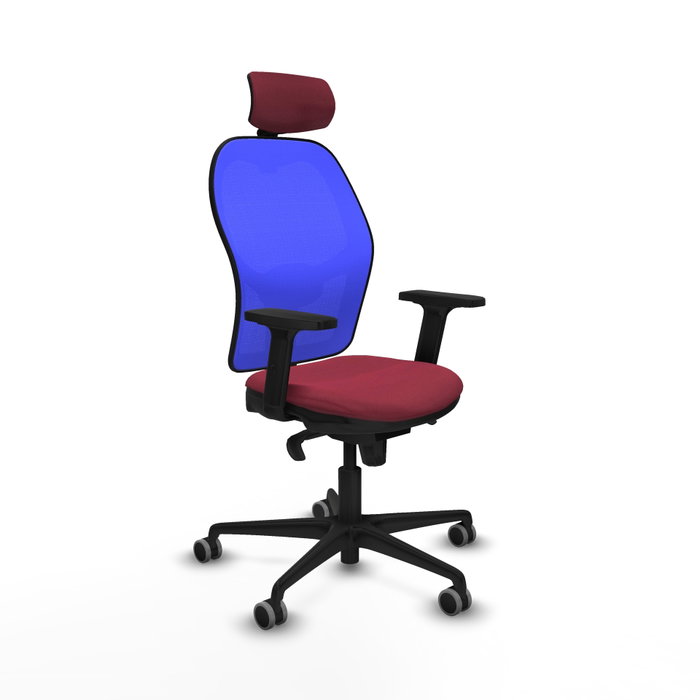 PIQUERAS Y CRESPO Silla de oficina Jorquera Granate y Azul PIQUERAS Y CRESPO Silla de oficina Jorquera Granate y Azul