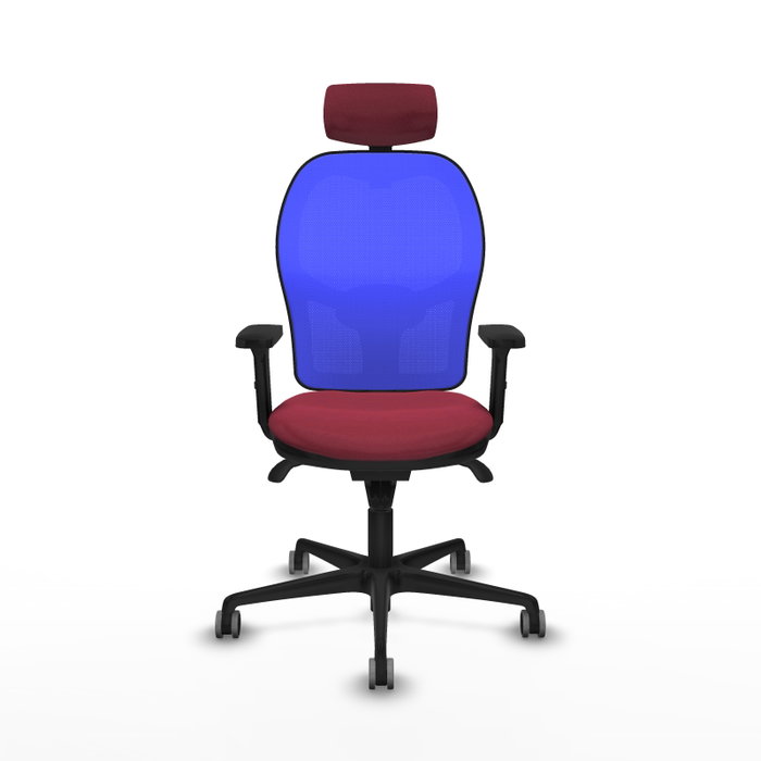 PIQUERAS Y CRESPO Silla de oficina Jorquera Granate y Azul PIQUERAS Y CRESPO Silla de oficina Jorquera Granate y Azul