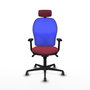 PIQUERAS Y CRESPO Silla de oficina Jorquera Granate y Azul