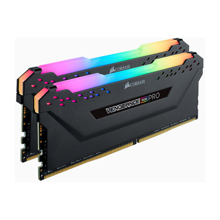 Corsair Vengeance RGB Pro 32GB (2x16GB) DDR4 3200MHz PC4-25600 CL16 288-pin DIMM Memoria RAM RGB Negro para Intel Z390 AMD 400 X570 Series