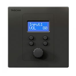 TASCAM RC-W100 Controlador Programable Empotrable para MX-8A y otros productos Tascam compatibles con encoder y 4 interruptores de volumen, silenciado y selección de fuente.