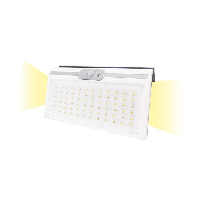 Edm Aplique solar blanco de 6W con sensor, 430lm y 6.500K Edm Aplique solar blanco de 6W con sensor, 430lm y 6.500K