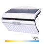 Edm Aplique solar blanco de 6W con sensor, 430lm y 6.500K