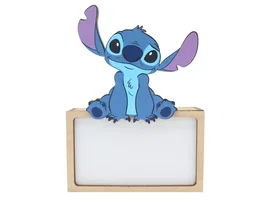 Wondee Lámpara de noche de madera personalizable Stitch