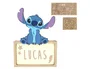 Wondee Lámpara de noche de madera personalizable Stitch