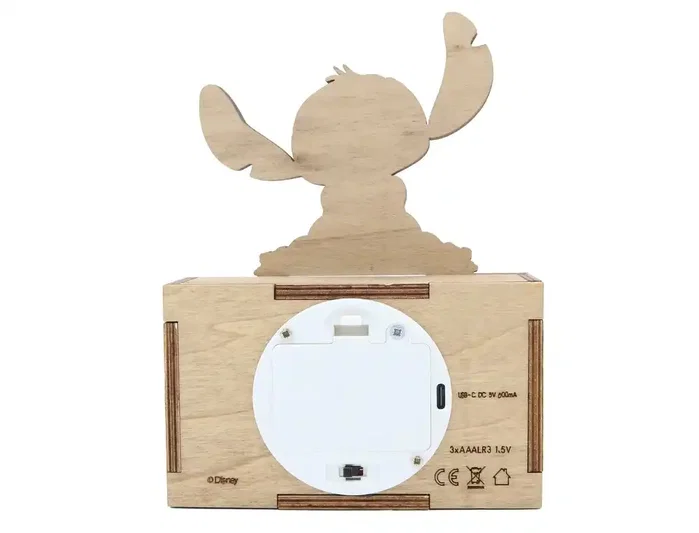 Wondee Lámpara de noche de madera personalizable Stitch