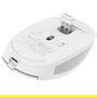 Trust Ozaa Ratón Inalámbrico Bluetooth Compacto, Batería Recargable, Hasta 3200 DPI, Blanco