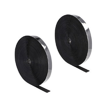 DeLOCK Cinta de gancho y bucle autoadhesiva 25 m x 25 mm negro DeLOCK Cinta de gancho y bucle autoadhesiva 25 m x 25 mm negro