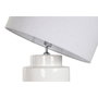 DKD Home Decor Lámpara de Pie de Cerámica y Lino Blanco