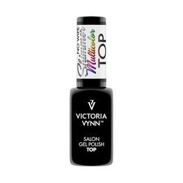 Victoria Vynn Gel Polish Top No Wipe Multicolor para Uñas, 8 mL, Efecto Brillante 4 Semanas, Curación UV/LED, Nueva Fórmula sin TPO