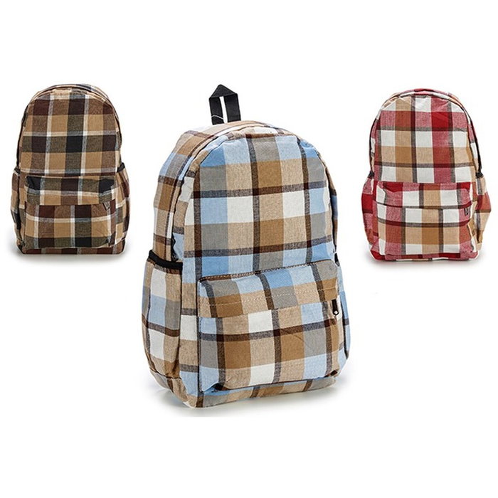 Mochila Escolar Pincello 13 x 45 x 31 cm 31 x 45 x 13 cm Cuadros (12 Unidades)