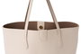 Lucky Bees Bolsa Tote Crema 1238 Prm Cuero de Polivinilo Elegante y Sofisticada para Mujer