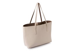 Lucky Bees Bolsa Tote Crema 1238 Prm Cuero de Polivinilo Elegante y Sofisticada para Mujer