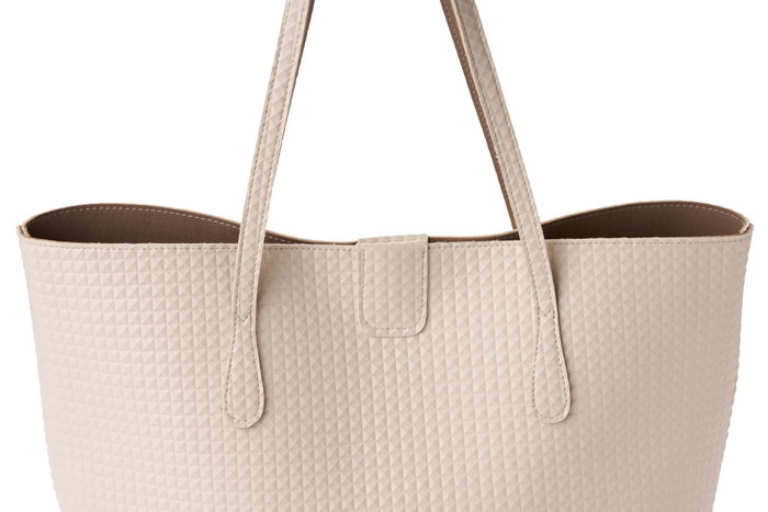Lucky Bees Bolsa Tote Crema 1238 Prm Cuero de Polivinilo Elegante y Sofisticada para Mujer