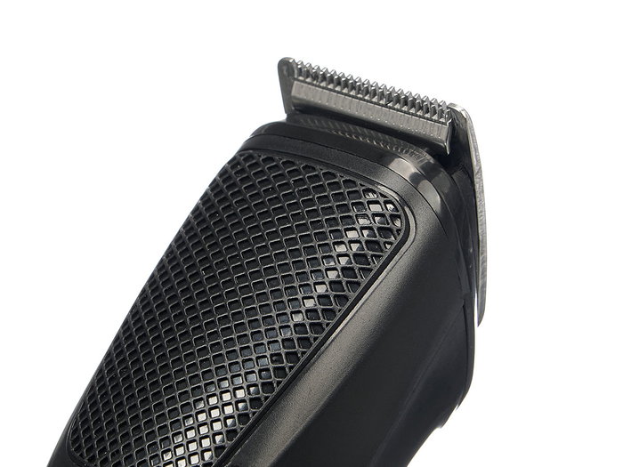 Argon Set Cortapelo con 12 Accesorios, Soporte Negro, Batería 600mAh, Carga USB Tipo C, Motor 6800rpm, Dimensiones 14.5x18x11.7cm (Set de 6)