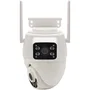 Kyf Cámara de Seguridad Exterior PT WiFi 360° Giratoria con Sensores Dual 2x3MP, modelo AAAPW98381