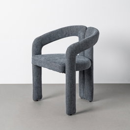 Silla Brazos Azul Tejido Contract 60 X 46,50 X 76,50 cm (Set de 2)