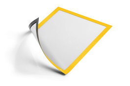Marco Durable Magnetico Duraframe A4 Amarillo Bolsa De 5