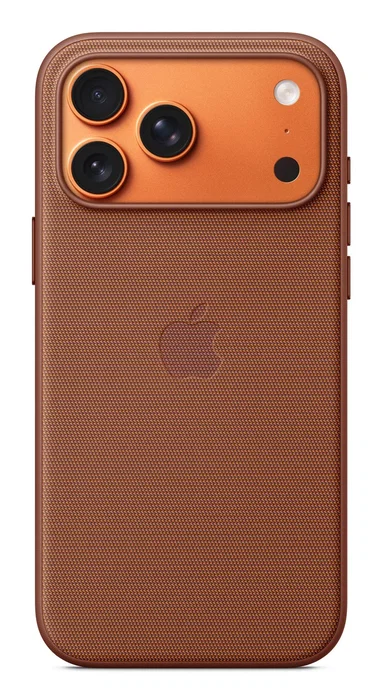 Apple MGFC4ZM/A Funda Techwoven con MagSafe para iPhone 17 Pro Max (6.9") - Sienna/Naranja, 100% Poliéster Reciclado, Protección contra Caídas y Rayones