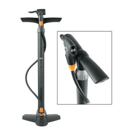SKS Air X Press 8 Bomba de Piso con Manómetro, 8 bar/115 psi, Multiválvula, 600mm