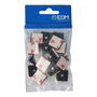 Edm Soporte adhesivo para brida negra 3,6 mm blister 25 unid.