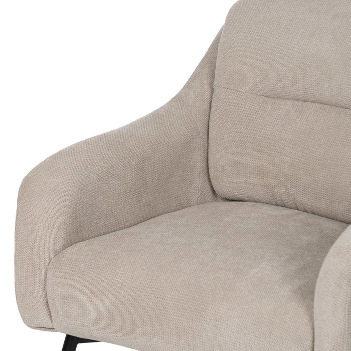 Sillón Beige Tejido-Metal 69 X 73 X 79 cm
