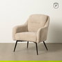 Sillón Beige Tejido-Metal 69 X 73 X 79 cm
