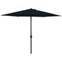 Outfit Sombrilla Incli. M Negra, Inclinable, Diámetro 300 cm, Protección UV50+, Modelo Joakim