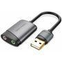 Vention Tarjeta de Sonido CDKHB USB Macho a 2x Jack 3.5 Hembra