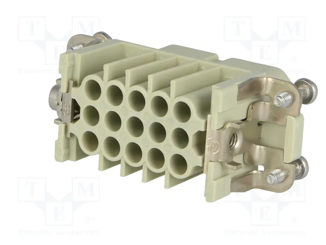 HARTING Han® D Plantilla de contacto hembra 15 polos