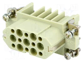 HARTING Han® D Plantilla de contacto hembra 15 polos