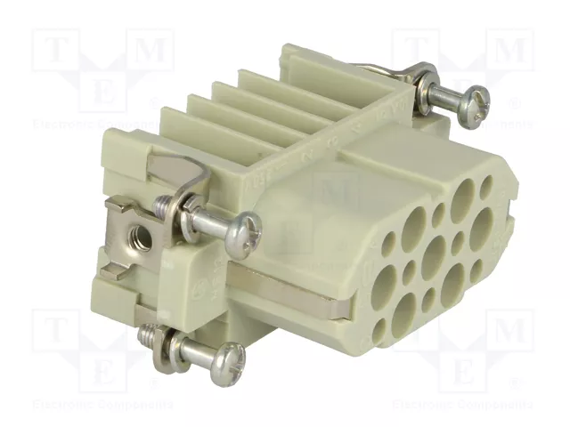 HARTING Han® D Plantilla de contacto hembra 15 polos