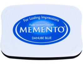 Tsukineko Almohadilla de tinta MEMENTO Danubio azul 95x65mm