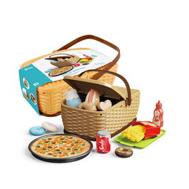 GIROS Cesta de picnic con pizza de 13 piezas Pretend