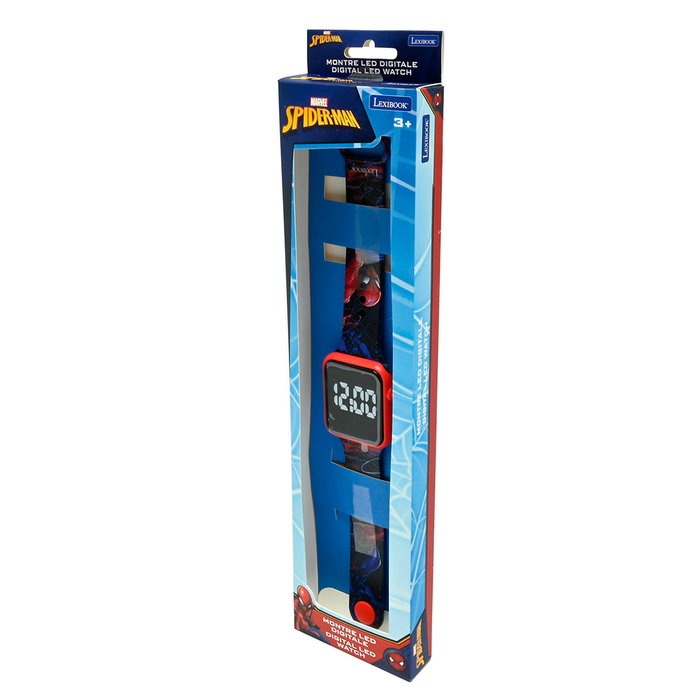 Lexibook Reloj Digital LED Spider-Man DMW060SP Marvel para Niños +3 Años
