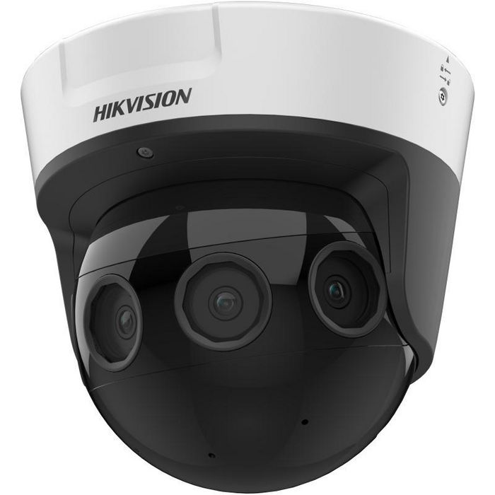 Hikvision Cámara IP Multisensor PanoVu 16MP 180° 2.8mm IR20 H.265+ IK10 IP67 Audio Alarma NEMA 4X Hikvision Cámara IP Multisensor PanoVu 16MP 180° 2.8mm IR20 H.265+ IK10 IP67 Audio Alarma NEMA 4X